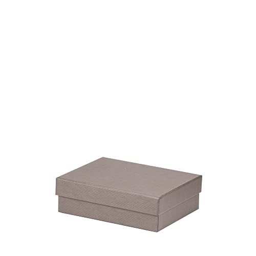 Rössler Papier 13401453495 - Boxline Kartonage rechteckig, 140 x 190 x 60 mm, Taupe, 1 Stück von Rössler Papier