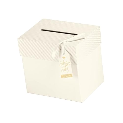 Rössler 13407191000 - Sammelbox Simply Love, Stripes, rechteckig 205 x 150 x 195 mm, Hochzeit, 1 Stück von Rössler Papier