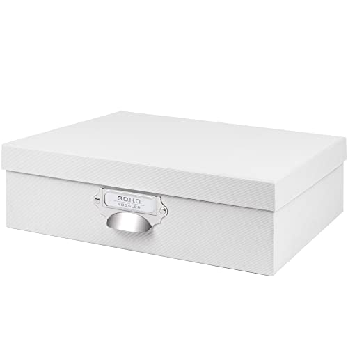 Rössler 1343452090 - S.O.H.O. Aufbewahrungs-Box, special edition white, mit Griff, 1 Stück von Rössler Papier