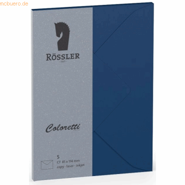 Rössler Briefumschläge Coloretti VE=5 Stück C7 Jeans von Rössler