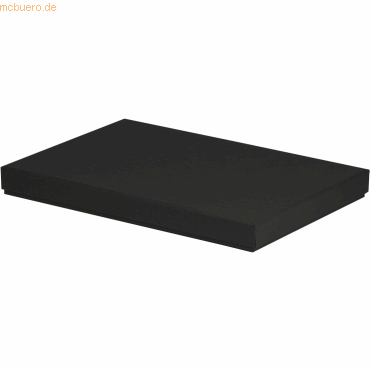 4 x Rössler Geschenkbox Boxline für A4 225x325x30mm Schwarz von Rössler