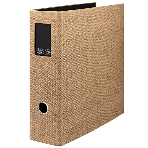 Rössler Papier 1317452609 - S.O.H.O. Ordner DIN A4 mit Rückenschild, Rückenbreite 85 mm, Special Line Hazelnut, 1 Stück von Rössler Papier