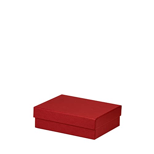 Rössler Papier 13401453365 - Boxline Kartonage rechteckig, 140 x 190 x 60 mm, Rot, 1 Stück von Rössler Papier