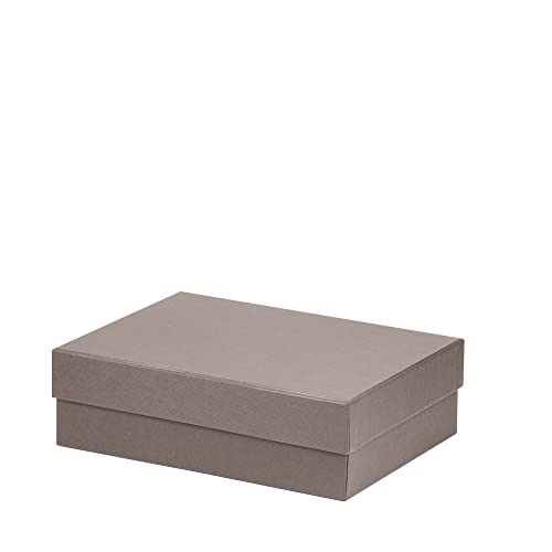 Rössler Papier 13401453493 - Boxline Kartonage rechteckig, 196 x 264 x 80 mm, Taupe, 1 Stück von Rössler Papier