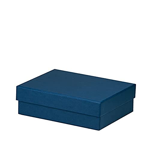 Rössler Papier 13401453905 - Boxline Kartonage rechteckig, 140 x 190 x 60 mm, Navy, 1 Stück von Rössler Papier