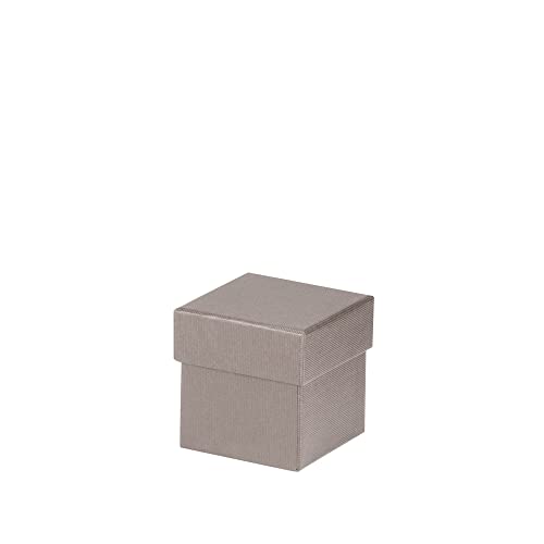 Rössler 13421453490 - Boxline Kartonage quadratisch, 65 x 65 x 65 mm, Taupe, 1 Stück von Rössler Papier