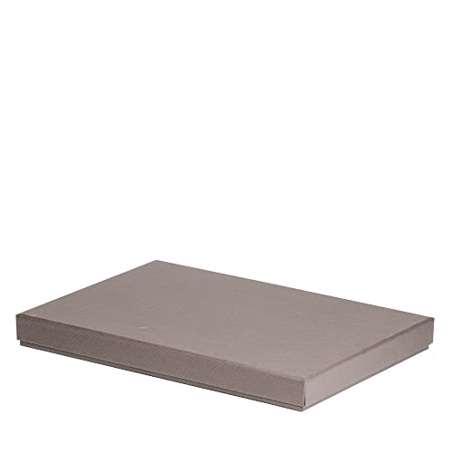 Rössler Papier 13521453490 - Boxline Kartonage rechteckig, passend für DIN A4, Taupe, 1 Stück von Rössler Papier