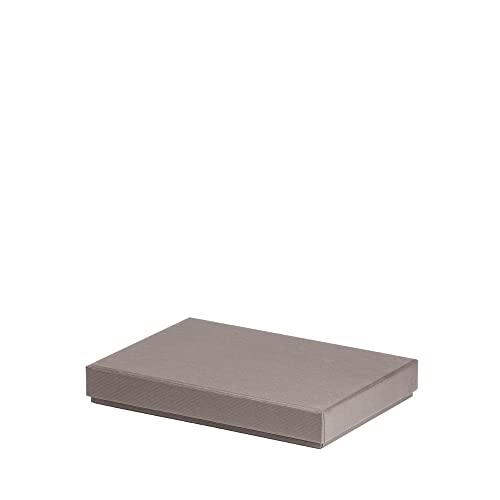 Rössler Papier 13521453491 - Boxline Kartonage rechteckig, passend für DIN A5, Taupe, 1 Stück von Rössler Papier