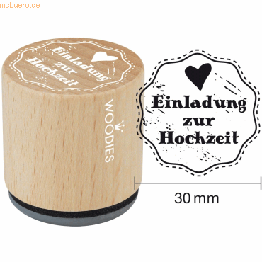 Rössler Stempel Woodies Einladung zur Hochzeit von Rössler