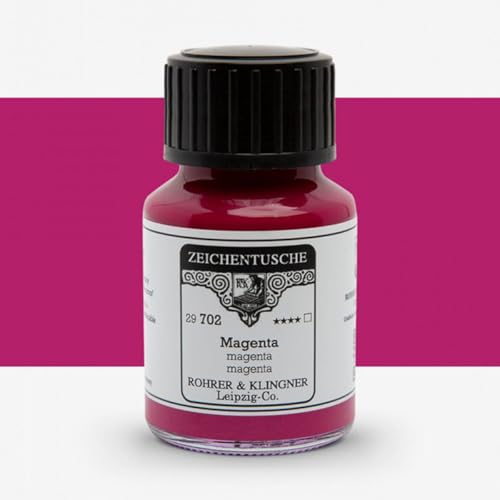 Rohrer + Klingner Zeichentusche - 702 Magenta, 50 ml von Rohrer&Klingner