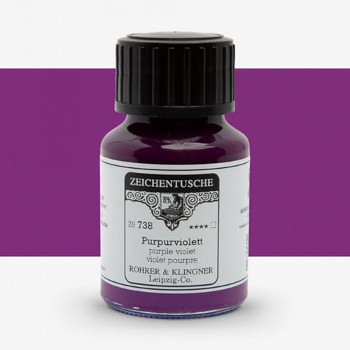 Rohrer + Klingner Zeichentusche - 738 Purpurviolett, 50 ml von Rohrer & Klingner