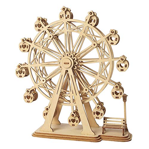 Rolife Woodcraft Baukasten Riesenrad 3D-Holzbausatz für Selbstmontage Spielzeug Geschenk für Kinder, Jugendliche und Erwachsene von Rolife