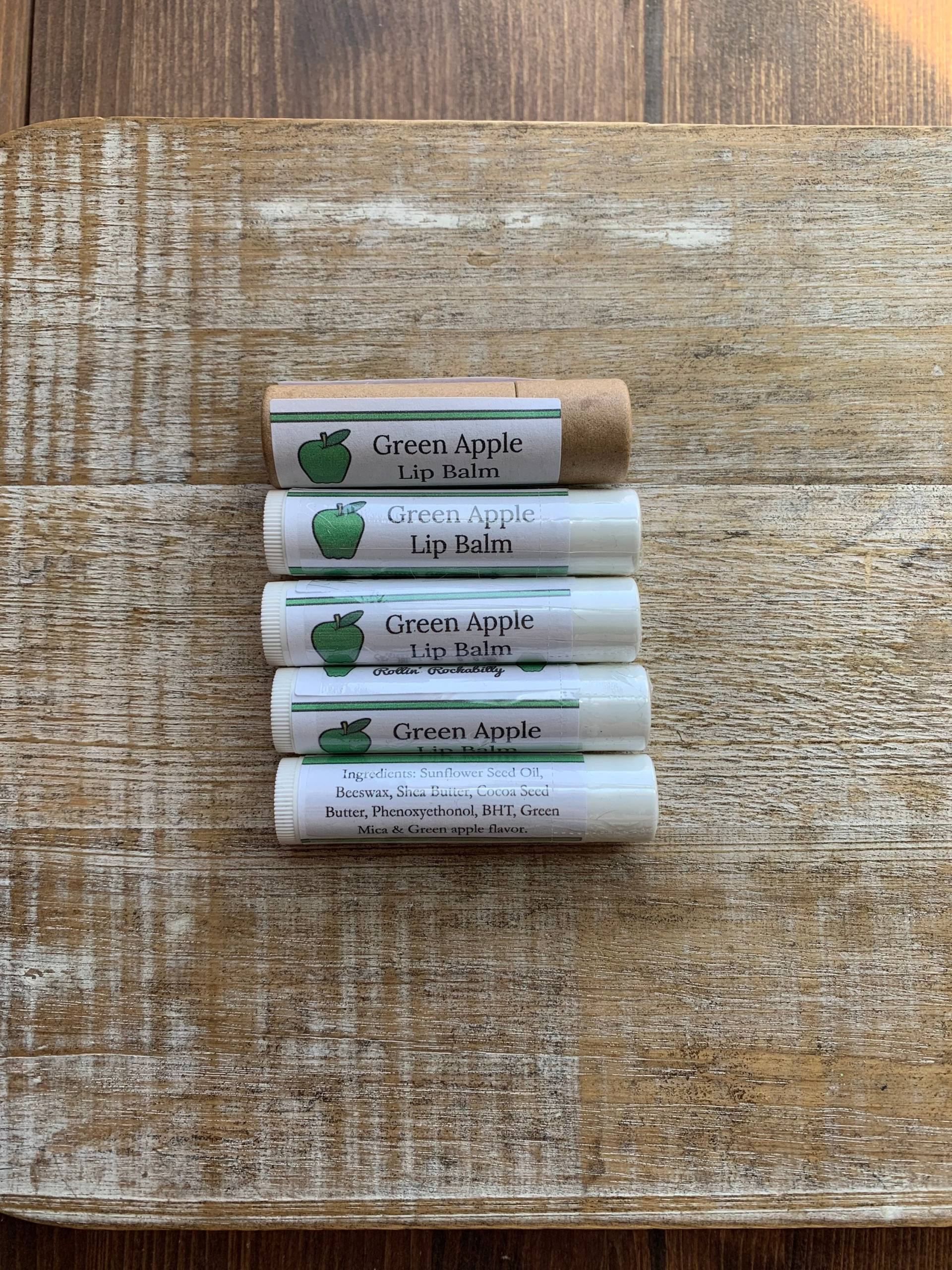 Grüner Apfel Lippenbalsam Lippenpflege Colorado Made Grandma Smith Chapstick Geschenk von RollinRockabilly