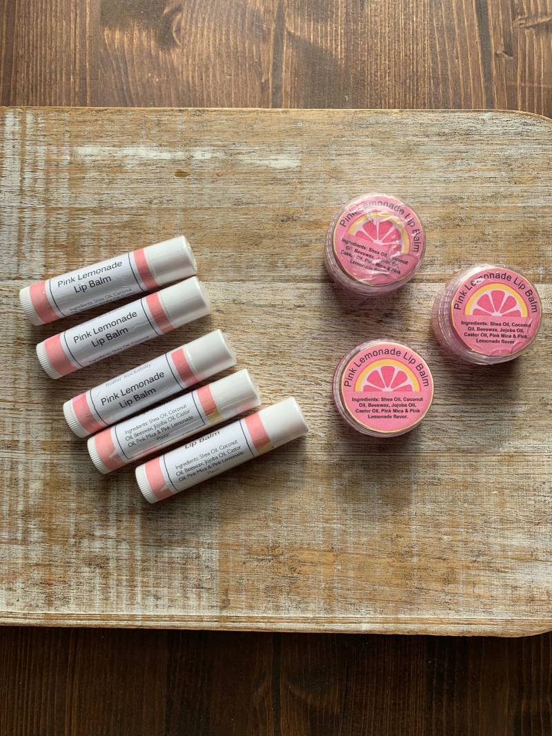 Pink Lemonade Lippenbalsam Limonade Sommer Lippenpflege Colorado Made Chapstick Lippentönung von RollinRockabilly