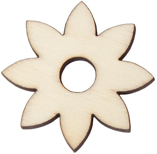 10 Holzfiguren Blumen Größe wählbar Deko Blumen Scrapbooking Bonboniere Blumenformen 4 cm von RomaLab