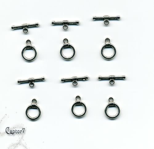 6 silberfarbene T-Verschlüsse Halsketten Armbänder 11 mm T-Bar für Armbänder Halsketten Schmuckkomponenten von RomaLab