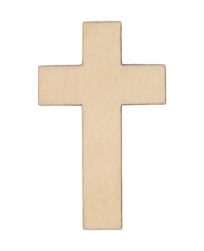 Holzkreuz Schablone Größe wählbar Deko Scrapbooking Kreuz Kruzifix Formen zum Bemalen dekorieren Religion Symbol, 15,5 x 25 x 0,3 cm (B x H x T) von RomaLab