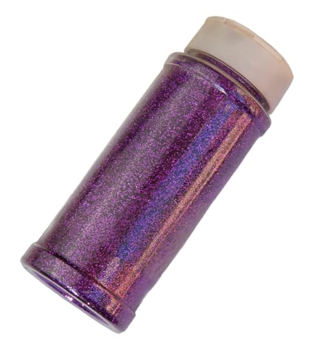 Maxi-Flasche mit 100 g violettem Glitzer, bunt, Violett, Glitzerpulver von RomaLab