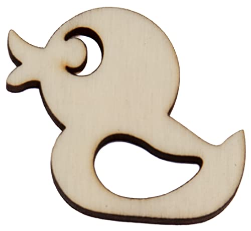 RomaLab 10 Holzfiguren Enten Enten Dekorationen Verzierungen Baby Ornamente 8 x 6,6 cm von RomaLab