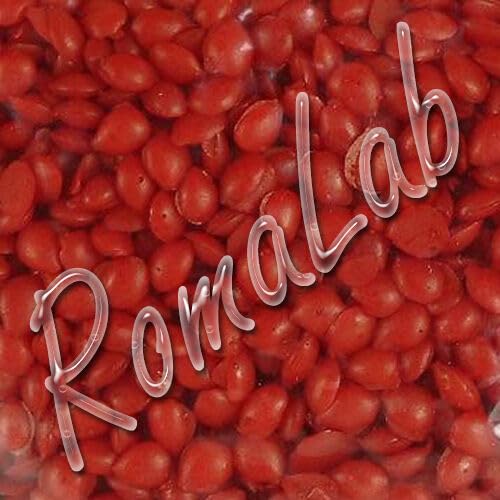 RomaLab 50 Gramm rotes Wachs zur Herstellung von Kerzen mit Formen von RomaLab