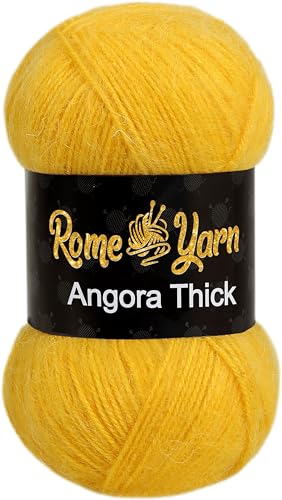 Rome Yarn Angora Thick #3 Light Worsted DK Garn zum Stricken und Häkeln (1, 7850) von Rome Yarn