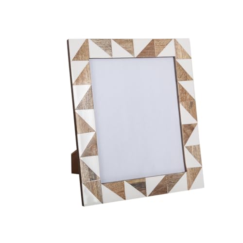 Romimex Bilderrahmen Braun Beige Holz Harz 20 x 25 x 1 cm - Marke EAN: 8435700821020 von Romimex