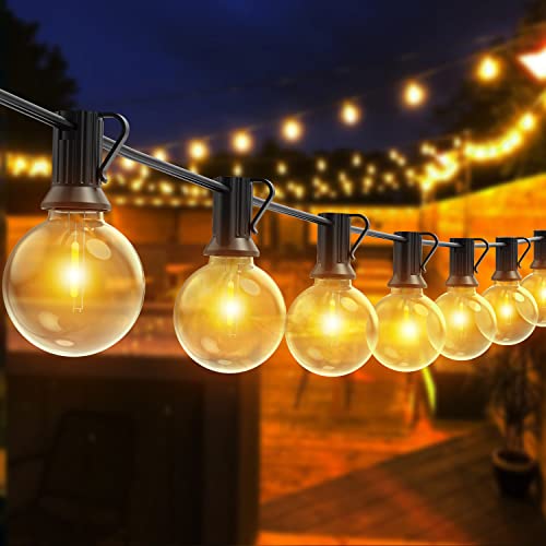 Romwish LED Lichterkette Außen, 30M Lichterkette Glühbirnen Mit 50+2 G40 Birnen, IP44 Wasserdicht Lichterkette Glühbirnen Außen für Hochzeiten, Party, Garten, Terrasse von Romwish