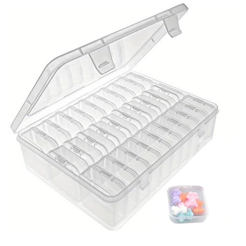 Rongxze30 Stück Kleine Aufbewahrungsbox, Transparente Kunststoff Aufbewahrungsbox mit Deckel Klein, Sortierboxen für Kleinteile für Kleine Perlen, Pillen, Bastelartikel, Schmuck, Schrauben Sortierbox von Rongxze