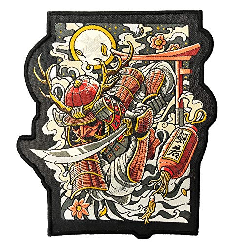 Ronin Brand - Samurai-Thematischer Patch - Rechteckig - 1 Stück - Polyester - Aufnähen - Für Rucksack und Jacken von Ronin Brand