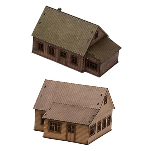 Ronyme 1x1/72 Holzbausätze, Architektur Szenen, Puzzles, Architektur Szenen, Modell Layout, Szenerie für Sandtisch, Diorama Szenenzubehör + 1/72 Holzbausätze von Ronyme