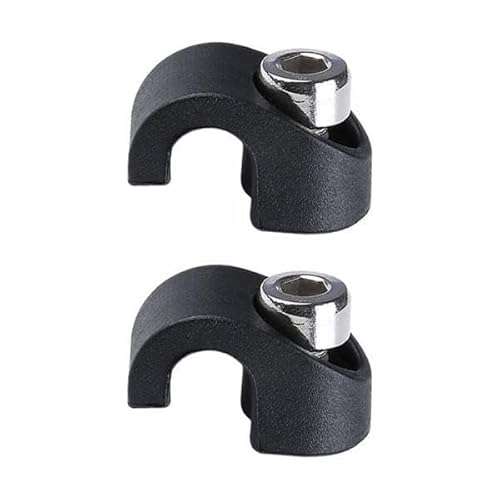 Ronyme 2x2PCS Fahrrad Gabel Brems Gehäuse Klemmen Fahrrad Gabel Brems Schlauch Führungen Vorderrad Gabel Feste Schnallen, Schwarz, 2 STK von Ronyme