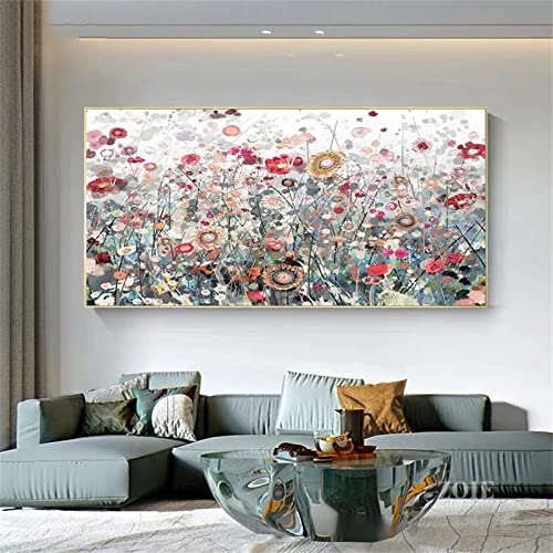 5D Diamond Painting Moderne Blumen Diamant Painting Set,DIY Daiments Painting Vollbohrer Kit,Malen Nach Zahlen Erwachsene Kinder,Büro Eingang Wand Wohnzimmer Schlafzimmer Dekoration,60x120cm/24x48in von Roogsoo