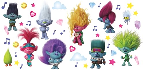 RoomMates Trolls 3 Band Together with Glitter Wall Decals von RoomMates