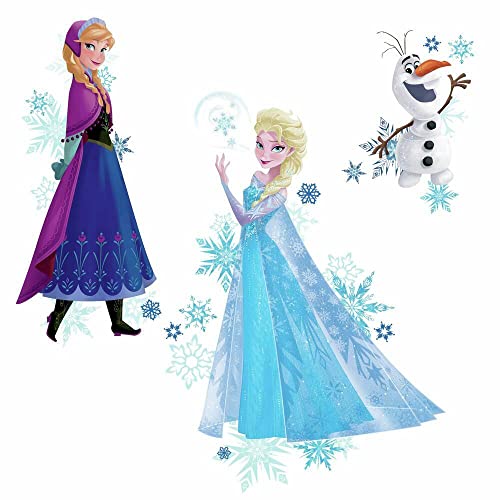 Roomates RMK2771TB Disney Frozen Frozen Anna, Elsa und Olaf, Vinyl, mehrfarbig, 22,86 cm, 33,02 cm x 49,53 cm, 72,14 cm von RoomMates