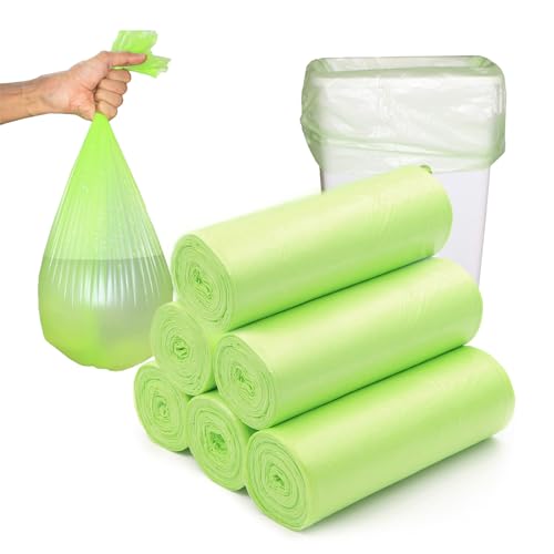 Biomüllbeutel 10 Liter x 120-2.6 gal Kompostierbare Bio Müllbeutel, Biomüllbeutel Papier für Küche, Büro, Wohnzimmer, Robust und Umweltfreundlich (45 x 50 cm) von Roontin