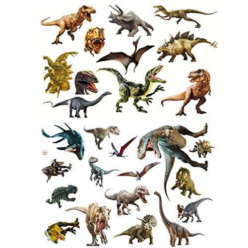 Dinosaur Wall Sticker, 2PCS Dino Prehistoric T-rex Wall Sticker 3D Wall Sticker for Boys Children's Room Bedroom Nursery Playroom Wall Decoration von Ropniik