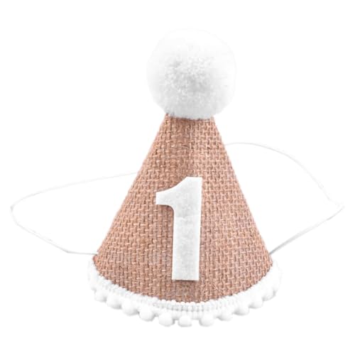 Rordigo Mütze für Baby-Geburtstagsparty, 1. Jahr für Kinder, Babyparty-Mütze, Geburtstags-Stirnband-Dekoration, Einfache Installation B von Rordigo
