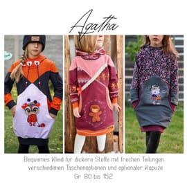 Agatha Kleid/Longhoodie von Rosalieb & Wildblau