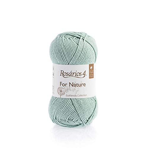 for Nature – DK Bio-Baumwollgarn zum Stricken & Häkeln – 50 g Knäuel – 100 % Bio-Baumwolle GOTS – Amigurumi Double Knit Baumwollgarn (14 Light Khaki) von Rosarios 4