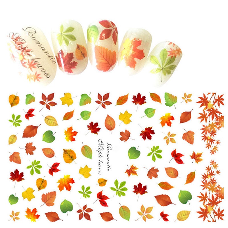 Herbst Thema Nail Art Decals Aufkleber von RoseBudsDesignGoods