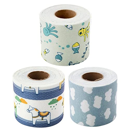 3 STÜCKE Selbstklebendes Dichtungsband, Wasserdichtes Dichtungsband Für Waschbecken, Anti-Schimmel-Klebeband, Für Küche, Badewanne, Toilette Und Wandecke, 8 Cm/3,15 Zoll (B), 280 Cm/110 Zoll (L) von Rosixehird