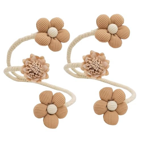 Blumen-Vorhang-Raffhalter, niedliche Vorhang-Raffhalter | 2 Stück Vorhang-Halterungen, Clips, Raffhalter | Flexible Raffhalter, Vorhang-Raffhalter-Clips, dekorative Vorhanghalter für von Rosixehird