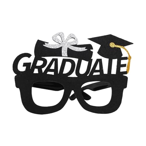 Rosixehird Graduation Deko - Abschluss Foto Requisiten Partybrille - Graduation Photo Booth Props Abschluss Partybrille Abitur Papier Partybrillen Abschluss Geschenk Für Abschluss Deko von Rosixehird