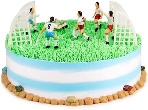 Fußball/Fußball Toppers für Kuchen und Cupcakes Satz von 9 attraktiven verarbeiteten Kuchen Toppers für Sport-Thema-Dusche-Party-Zubehör Dekorationswerkzeuge von Rosojodg