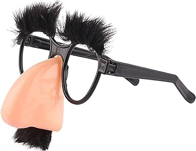 Verkleidungsbrille mit Schnurrbart, alberne Brille mit großer Nase, Augenbrauen und Schnurrbart für Verkleidung, lustige Foto-Requisiten, Neuheit, Halloween-Party-Brille für Erwachsene, von Rosojodg