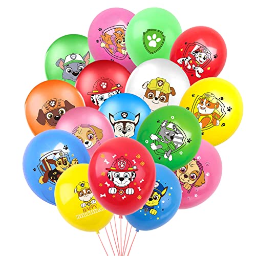 Luftballons Geburtstag, RosyFate 50 Stück Dog Luftballons, Anime Deko Ballons, Cartoon Ballons, für Kinder Geburtstag sfeier, Babyparty, Jubiläum Party Deko von RosyFate