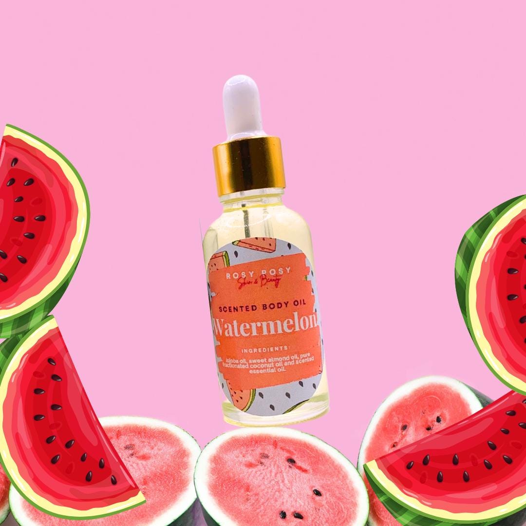 1 Unze. Wassermelone Duftendes Körperöl, Wassermelonen Leuchtöl, Handgemachtes Süßes Süßigkeiten, Geburtstagsgeschenke von RosyPosySkinBeautyCo