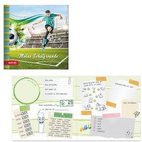 ROTH Freundebuch Fußballstar ca. A4 liniert, blau Hardcover 64 Seiten von Roth