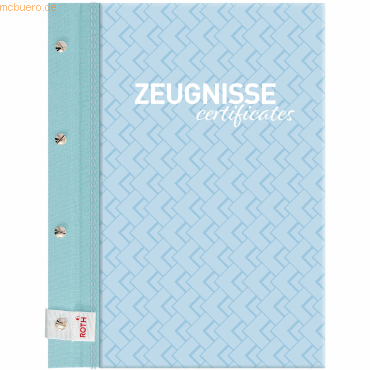 Roth Zeugnismappe Pattern mit Buchschrauben -Swimming Pool- hellblau von Roth