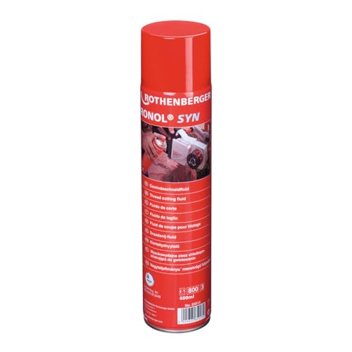 ROTHENBERGER Industrial Hochleistungs Gewindeschneidfluid 600 ml / 1 Stück/Gewindeschneidmittel/Gewindeschneidpaste/Bohrpaste/Schmiermittel/Schmierstoff 65013 von Rothenberger